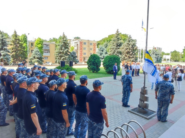 В Измаиле подняли флаг Военно-морских Сил Украины (видео)