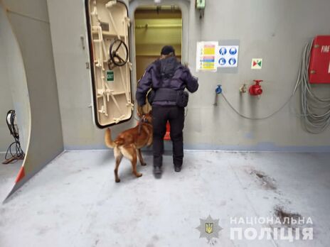 В Одессе проверяли информацию о минировании судна, которая поступила на электронную почту полиции