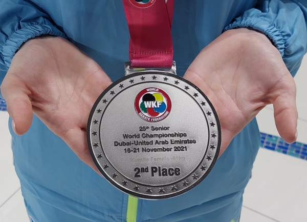 Украинка Серегина стала серебряным призером чемпионата мира по каратэ. Это лучший результат в истории