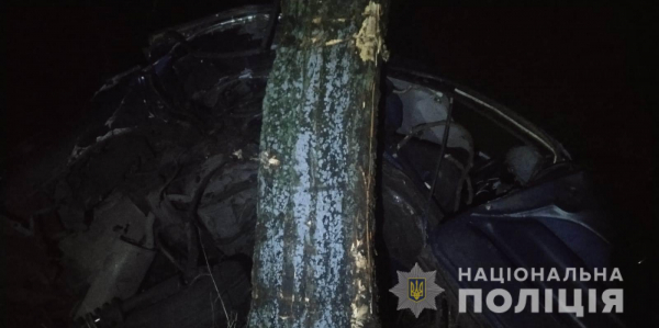 Не выжил после столкновения с деревом: кадры трагического ДТП в Белгород-Днестровском районе