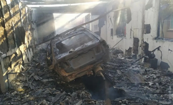 В Одесской области сгорел гараж с автомобилями