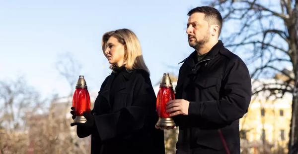 Президент і перша леді вшанували пам’ять Героїв Небесної Сотні 