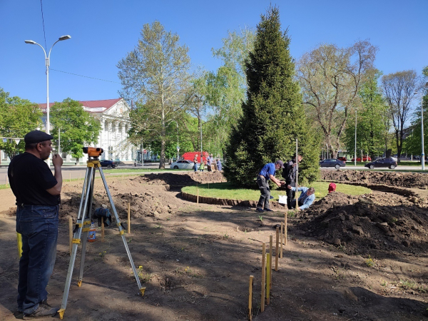 В центрі Ізмаїла розпочали роботи з облаштування Алеї Слави