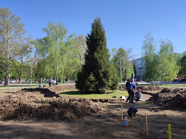 В центрі Ізмаїла розпочали роботи з облаштування Алеї Слави