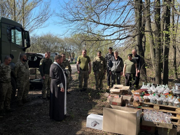 Прикордонників Ізмаїльського загону на передовій привітали з Великоднем