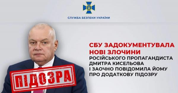 СБУ оголосила нову підозру ведучому Дмитру Кисельову 
