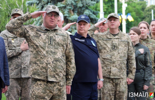 В Ізмаїлі підняли прапор Морської піхоти Військово-Морських Сил Збройних Сил України