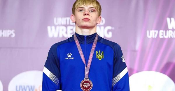Иван Залиско cс Львовщины стал вицечемпионом Европы U17 по вольной борьбе  