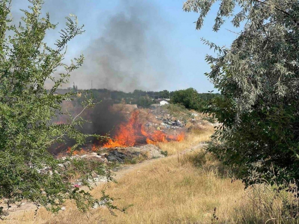 На околиці Ізмаїла сьогодні знову спалахнула пожежа На околиці Ізмаїла сьогодні знову спалахнула пожежа