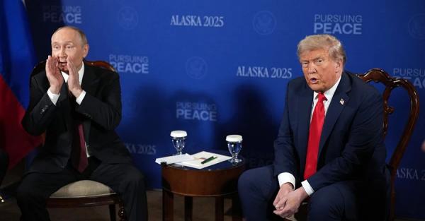 На Алясці розпочались переговори Трампа та Путіна - журналістів вивели із зали На Алясці розпочались переговори Трампа та Путіна - журналістів вивели із зали