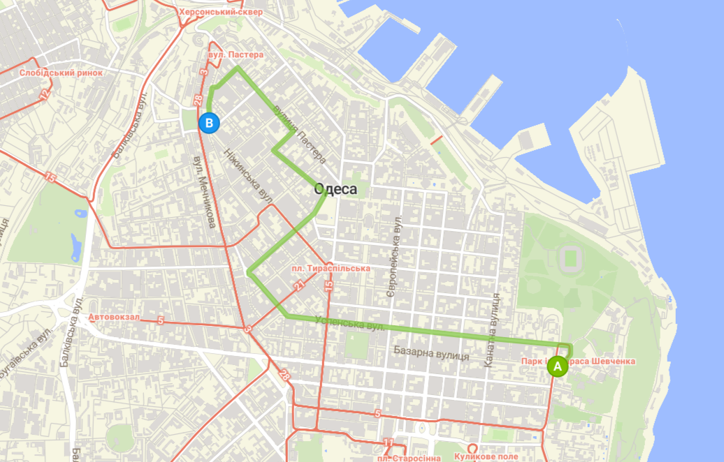 Схема 2 троллейбус одесса