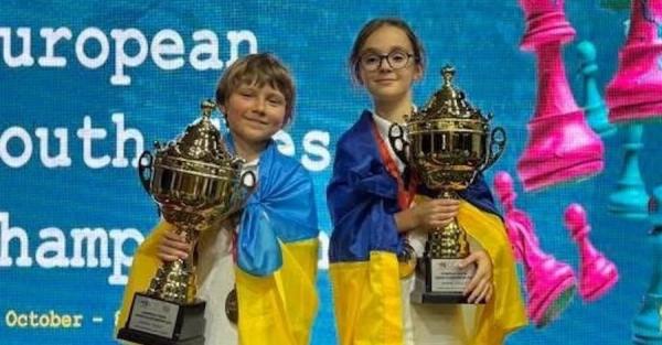 Юные украинские шахматисты выиграли две золотые медали на чемпионате Европы  