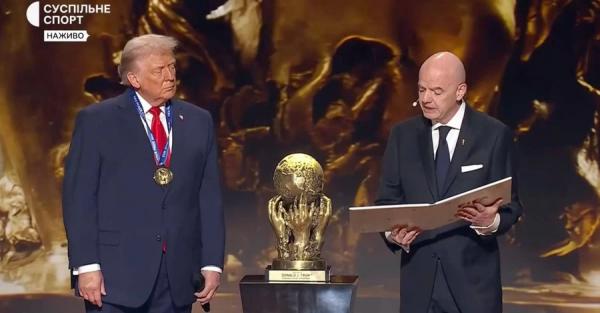 Трампу вручили першу в історії Премію миру від ФІФА 