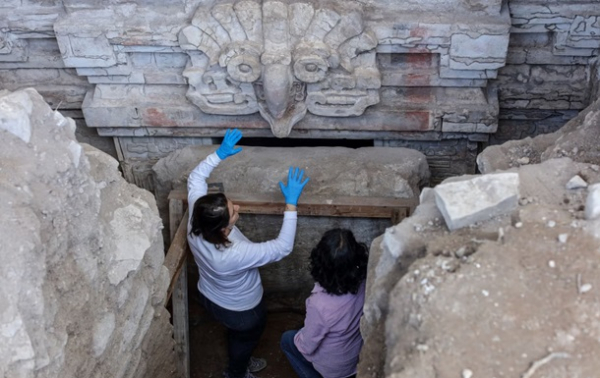 В Мексике обнаружена 1400-летняя гробница сапотеков с уникальным сводом