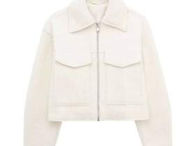 Стильний бомбер із букле на трикотажній основі