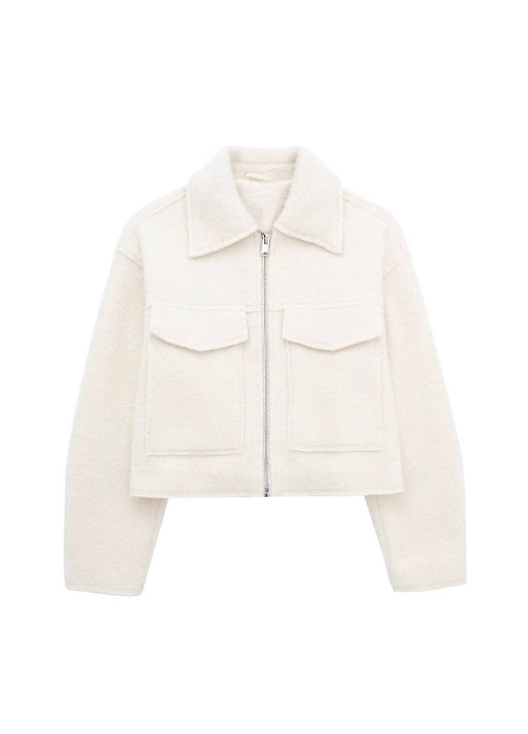 Стильний бомбер із букле на трикотажній основі