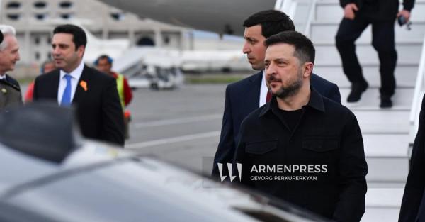 Володимир Зеленський вперше прибув до Вірменії 