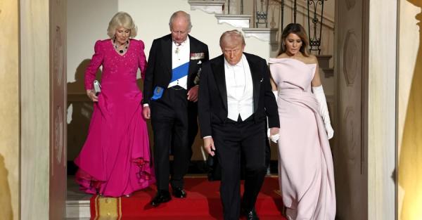 Прийом на честь короля: Меланія - в Dior, серед гостей - мільярдери, на десерт - торт у формі вулика 